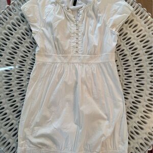 BCBGMaxAzria White Cap Sleeve Cotton Mini Dress